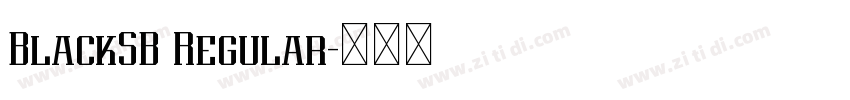 BlackSB Regular字体转换
